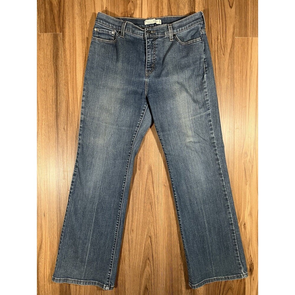 Levis Jeans Women’s 14 Blue 512 Perfectly Slimming Bootcut Stretch Denim Cotton